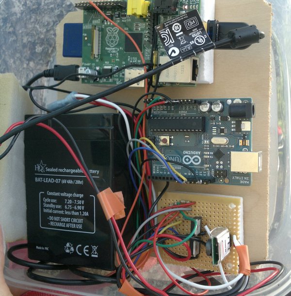 Here is the complete 'wireless' bird house image